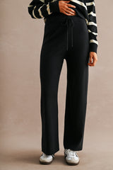 LAYLA STRIPED SWEATER TOP AND LONG PANTS SET
