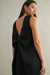 NORA TWIST BACK DETAIL MIDI DRESS