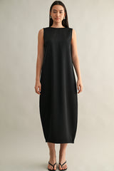NORA TWIST BACK DETAIL MIDI DRESS