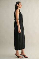 NORA TWIST BACK DETAIL MIDI DRESS