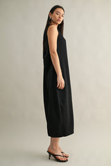 NORA TWIST BACK DETAIL MIDI DRESS