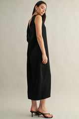 NORA TWIST BACK DETAIL MIDI DRESS