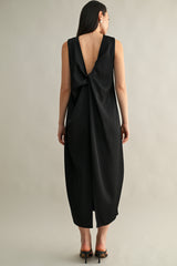 NORA TWIST BACK DETAIL MIDI DRESS