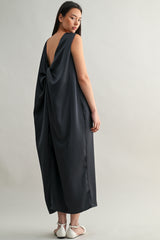NORA TWIST BACK DETAIL MIDI DRESS