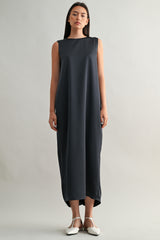 NORA TWIST BACK DETAIL MIDI DRESS