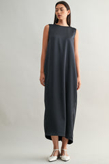 NORA TWIST BACK DETAIL MIDI DRESS