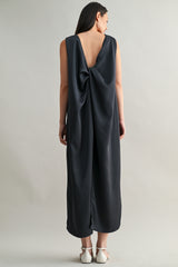 NORA TWIST BACK DETAIL MIDI DRESS