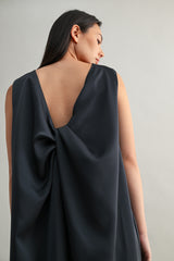 NORA TWIST BACK DETAIL MIDI DRESS