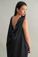 NORA TWIST BACK DETAIL MIDI DRESS