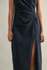 HAZEL RUCHED MIDI DRESS