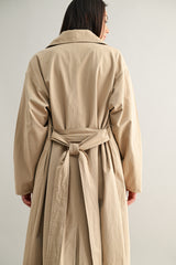 DREW LONG BUTTON DOWN TRENCH COAT