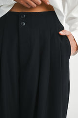 CYNTHIA PLATED HIGH WAISTED PANTS