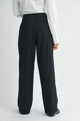 CYNTHIA PLATED HIGH WAISTED PANTS