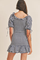 Mabel Dress in Black Gingham – tallulahsthreads