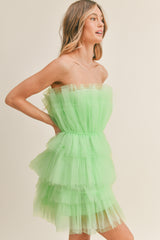 AILEEN RUFFLE MINI DRESS