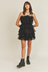 AILEEN RUFFLE MINI DRESS