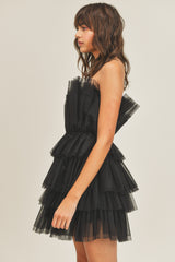 AILEEN RUFFLE MINI DRESS