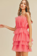 AILEEN RUFFLE MINI DRESS