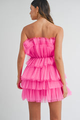 AILEEN RUFFLE MINI DRESS