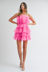 AILEEN RUFFLE MINI DRESS