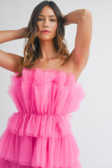 AILEEN RUFFLE MINI DRESS