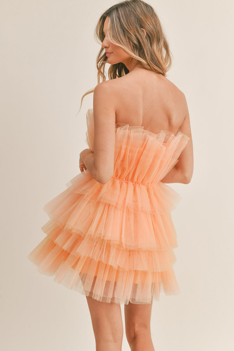 AILEEN RUFFLE MINI DRESS