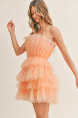 AILEEN RUFFLE MINI DRESS