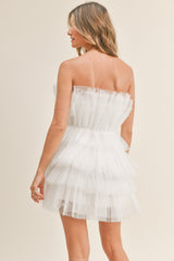 AILEEN RUFFLE MINI DRESS