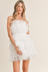 AILEEN RUFFLE MINI DRESS