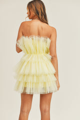 AILEEN RUFFLE MINI DRESS