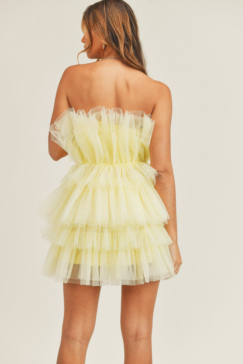 AILEEN RUFFLE MINI DRESS