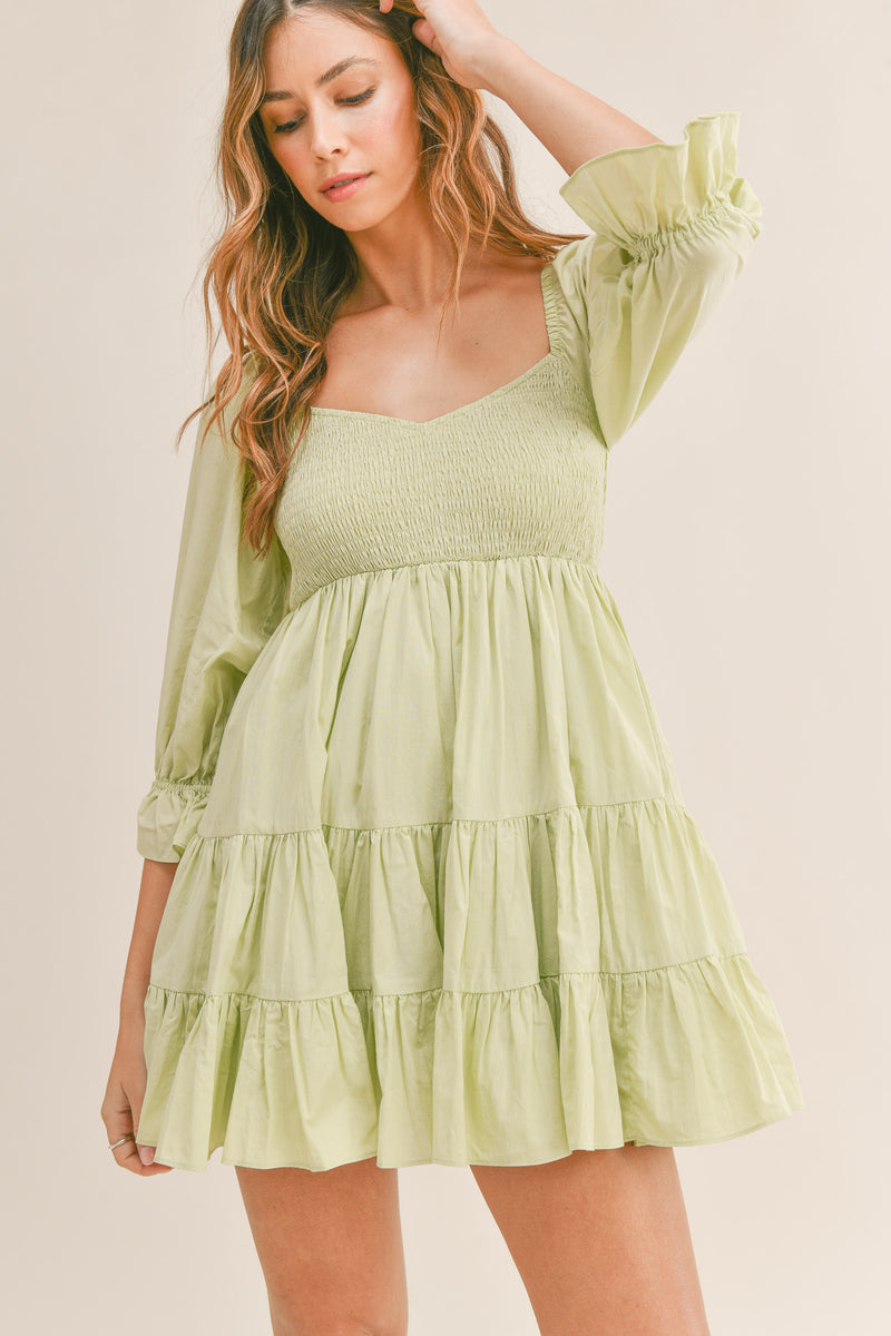 ESTHER TOP SMOKED DETAIL DRESS
