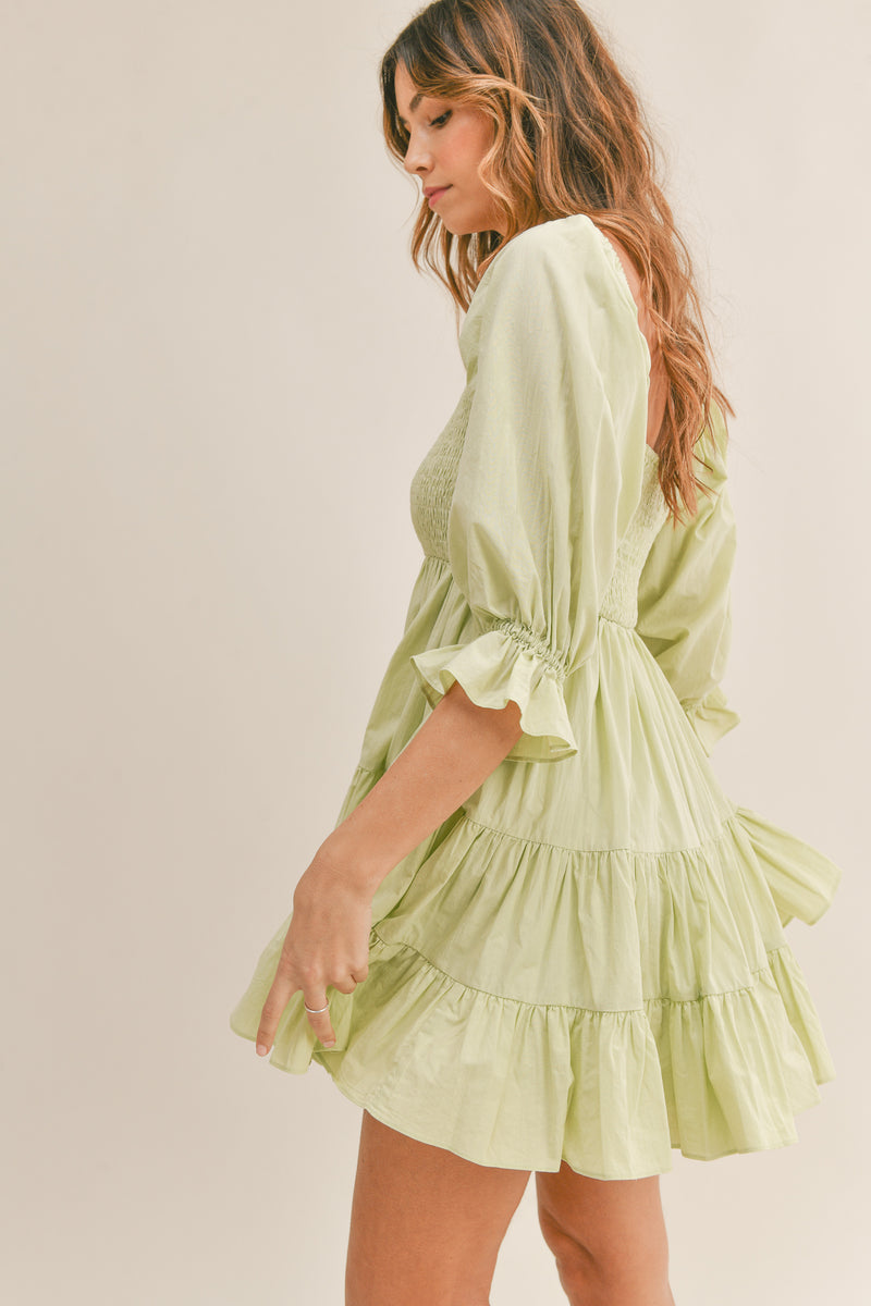 ESTHER TOP SMOKED DETAIL DRESS