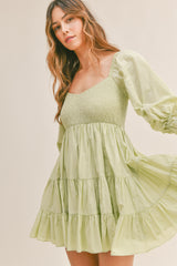 ESTHER TOP SMOKED DETAIL DRESS
