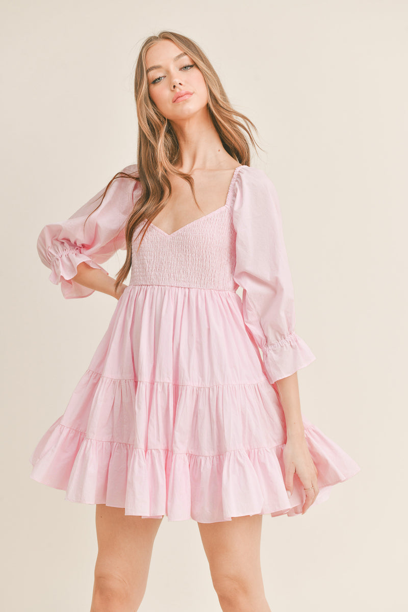ESTHER TOP SMOKED DETAIL DRESS