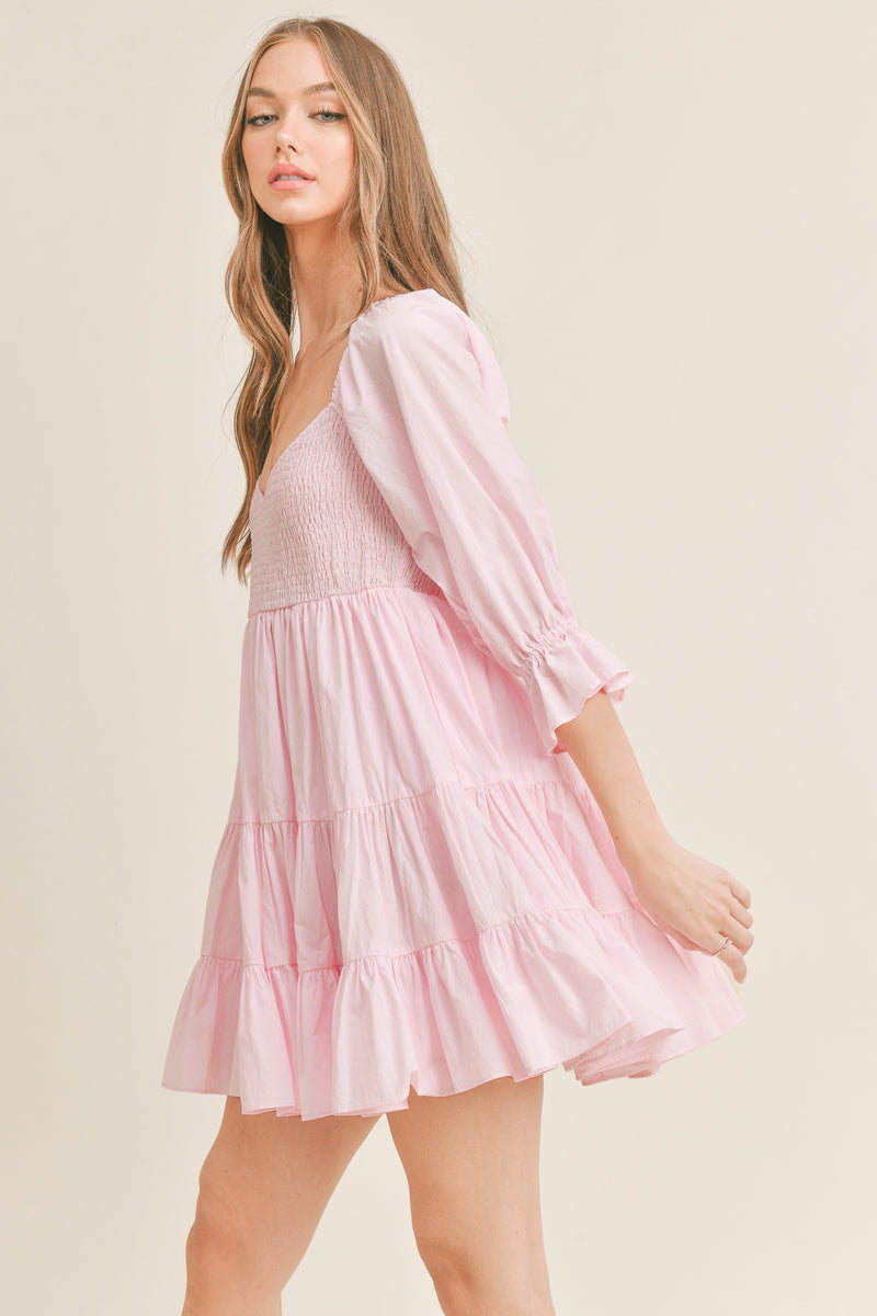 ESTHER TOP SMOKED DETAIL DRESS