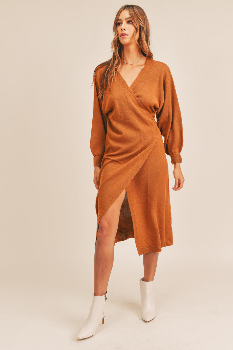 JOVIE KNIT SWEATER MIDI DRESS