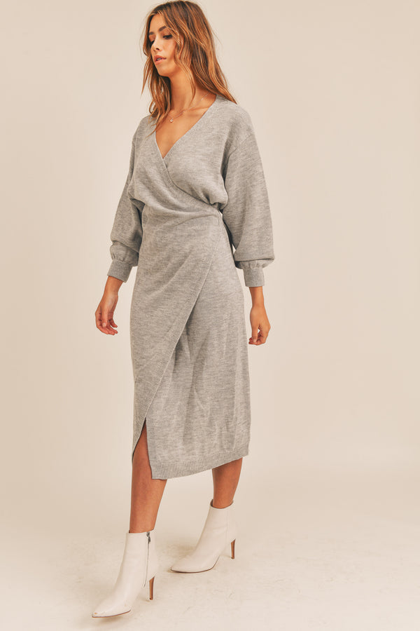 JOVIE KNIT SWEATER MIDI DRESS
