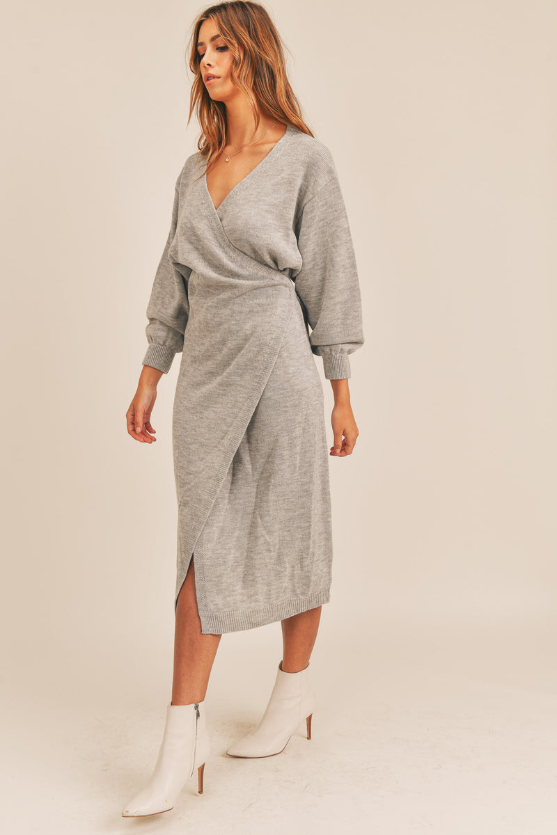 JOVIE KNIT SWEATER MIDI DRESS