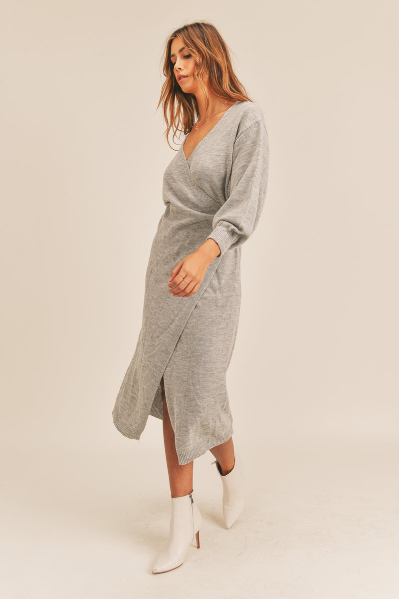 JOVIE KNIT SWEATER MIDI DRESS