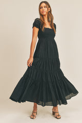 REMINGTON SMOCKING MAXI DRESS