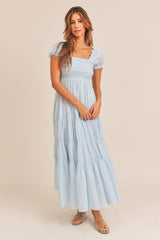 REMINGTON SMOCKING MAXI DRESS