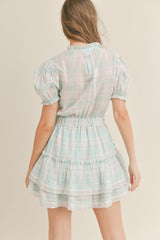 BRYNLEE MINI RUFFLE TIER DRESS