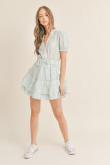 BRYNLEE MINI RUFFLE TIER DRESS