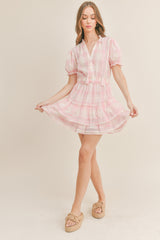 BRYNLEE MINI RUFFLE TIER DRESS