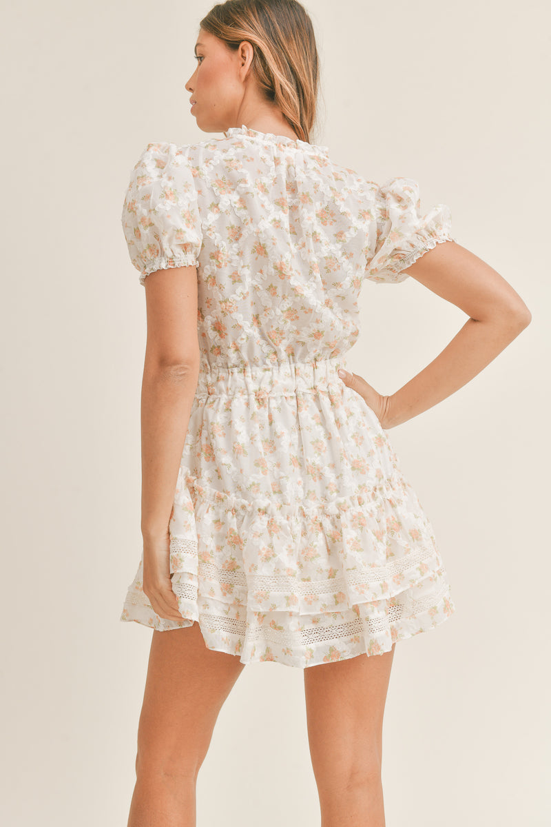 HANNA MINI RUFFLE TIER DRESS