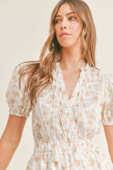 HANNA MINI RUFFLE TIER DRESS