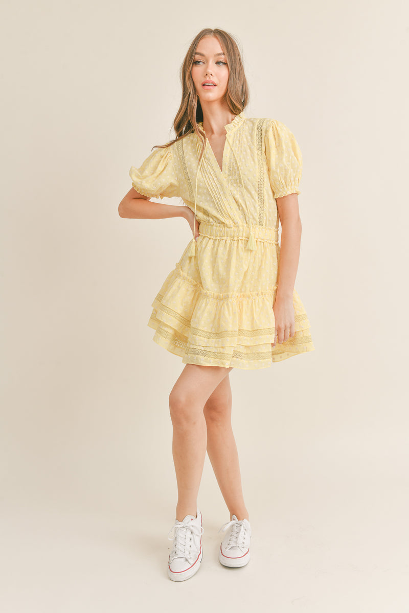MAKAYLA MINI RUFFLE TIER DRESS