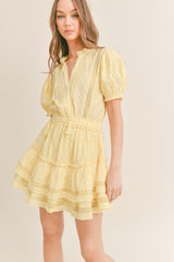 MAKAYLA MINI RUFFLE TIER DRESS
