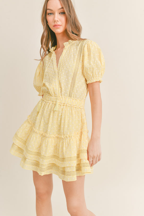 MAKAYLA MINI RUFFLE TIER DRESS
